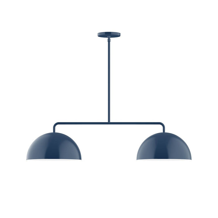 Axis Arcade 2-Light LED Stem Hung Pendant in Navy