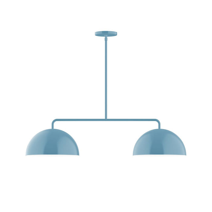 Axis Arcade 2-Light LED Stem Hung Pendant in Light Blue