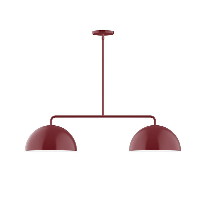 Axis Arcade 2-Light LED Stem Hung Pendant in Barn Red