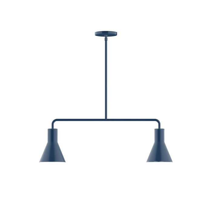 Flare 2-Light Linear Pendant in Navy