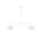 Nest 2-Light LED Linear Pendant in White | Montclair Light Works