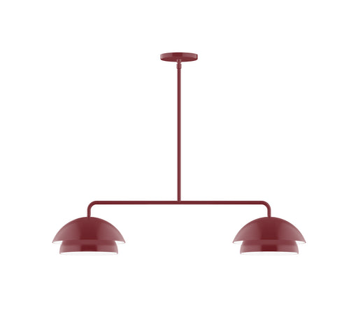 Nest 2-Light LED Linear Pendant in Barn Red | Montclair Light Works