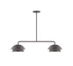 Nest 2-Light LED Linear Pendant in Bronze Matte | Montclair Light Works
