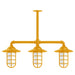 Vaportite 3-light Stem Hung Pendant Light in Bright Yellow | Montclair Light Works