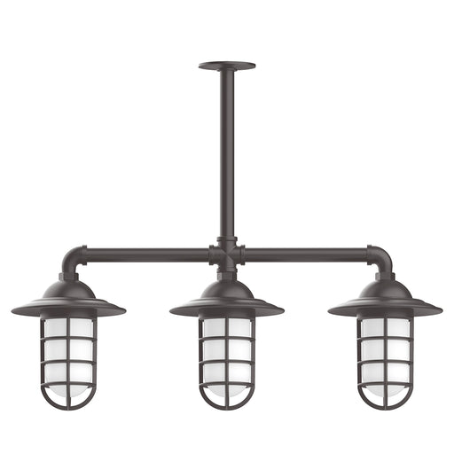 Vaportite 3-light Stem Hung Pendant Light in Bronze Matte | Montclair Light Works