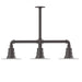 Radial 8" 3-light Stem Hung Pendant Light in Bronze Matte | Montclair Light Works