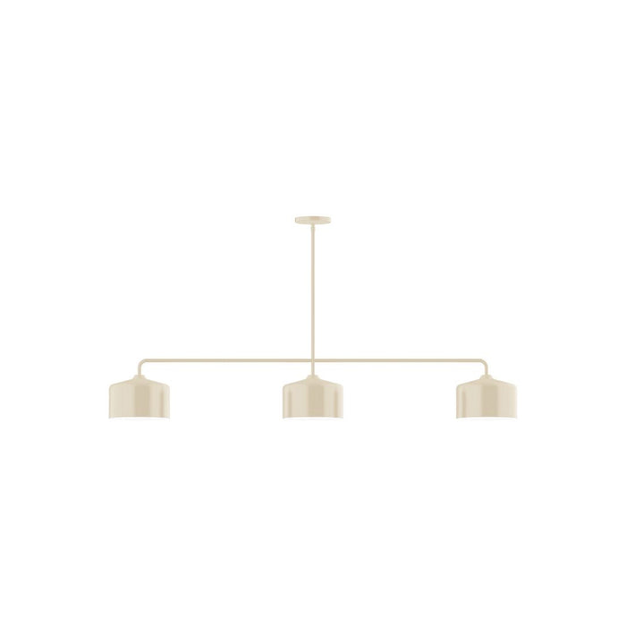 J-Series Julia 3-Light Stem Hung Pendant in Cream