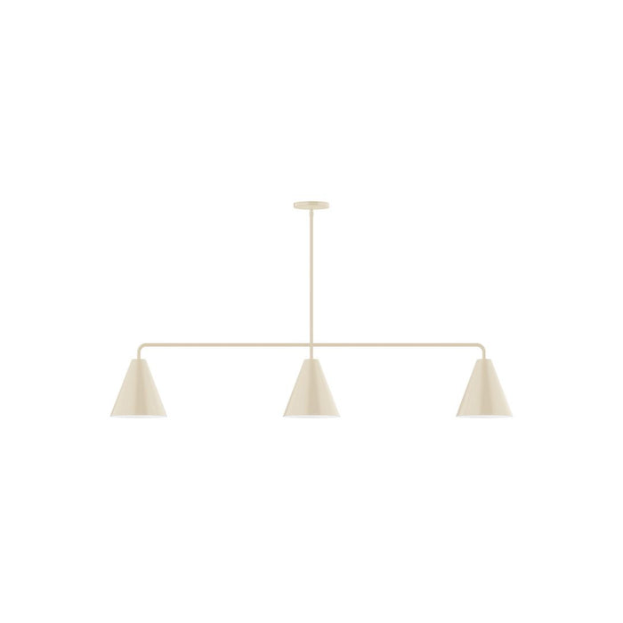 J-Series Jynx 3-Light Stem Hung Pendant in Cream