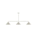 Pinnacle 3-Light Linear Pendant in Silk Gray | Montclair Light Works