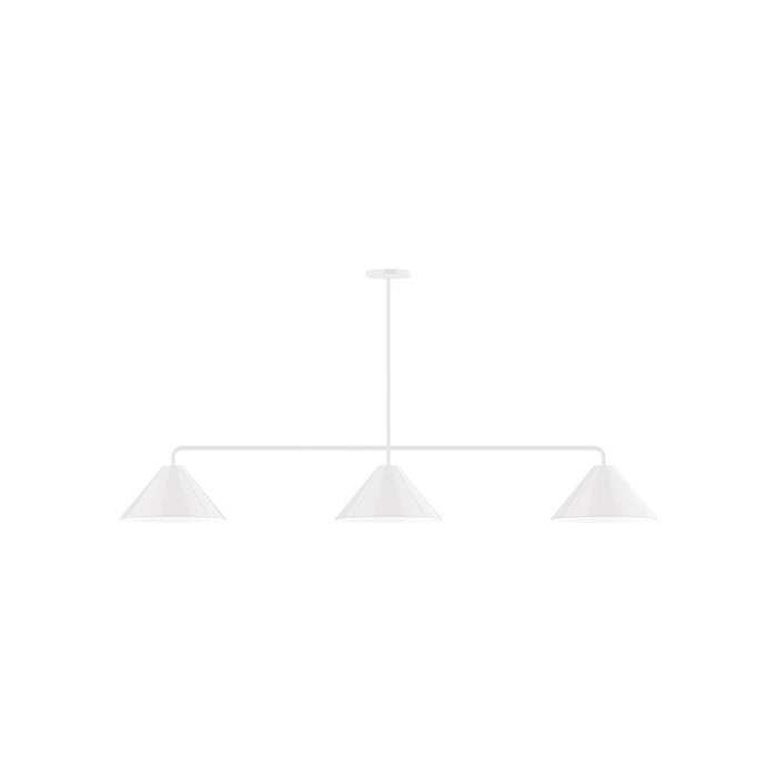 Axis Pinnacle 3-Light Stem Hung Pendant in White