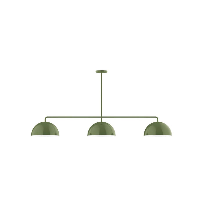 Axis Arcade 3-Light Stem Hung Pendant in Fern Green