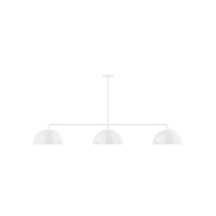 Axis Arcade 3-Light Stem Hung Pendant in White