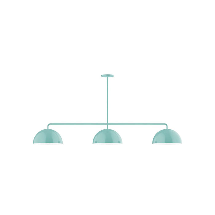 Axis Arcade 3-Light Stem Hung Pendant in Sea Green