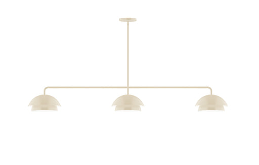 Nest 3-Light LED Linear Pendant in Cream | Montclair Light Works