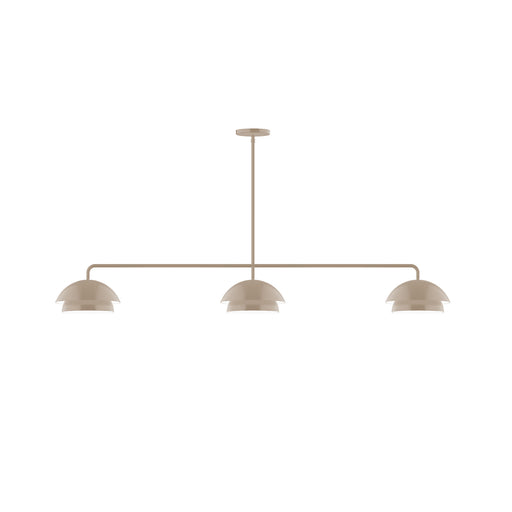 Nest 3-Light LED Linear Pendant in Clay | Montclair Light Works