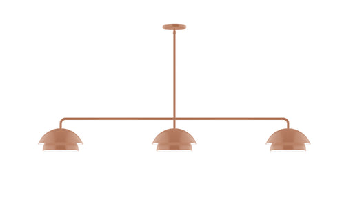 Nest 3-Light LED Linear Pendant in Terracotta | Montclair Light Works