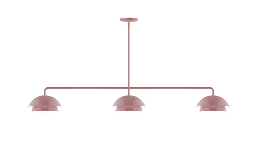Nest 3-Light LED Linear Pendant in Mauve | Montclair Light Works