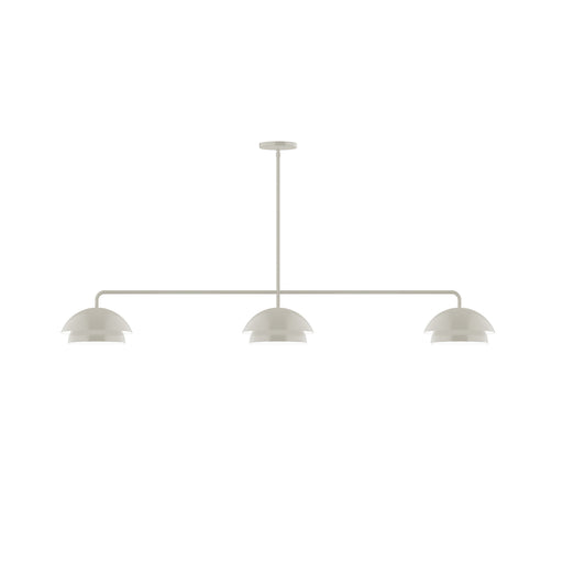 Nest 3-Light LED Linear Pendant in Silk Gray | Montclair Light Works