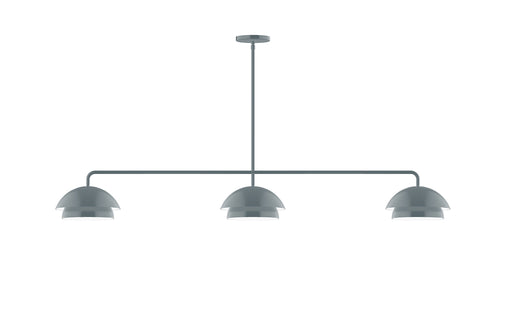 Nest 3-Light LED Linear Pendant in Slate Gray | Montclair Light Works