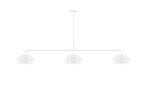 Nest 3-Light LED Linear Pendant in White | Montclair Light Works