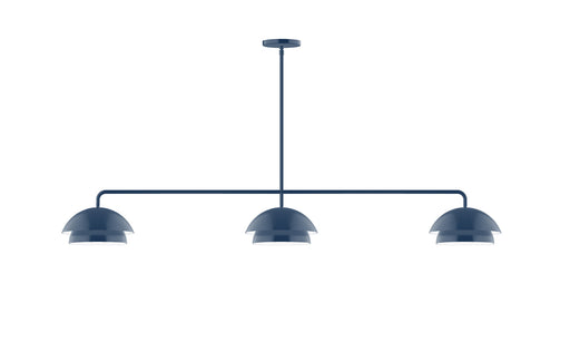 Nest 3-Light LED Linear Pendant in Navy | Montclair Light Works