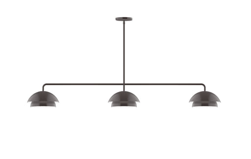 Nest 3-Light LED Linear Pendant in Architectural Bronze | Montclair Light Works