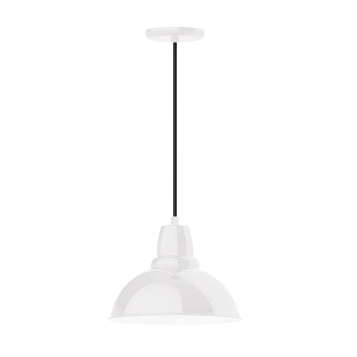 Cafe 12" LED Pendant Light in White