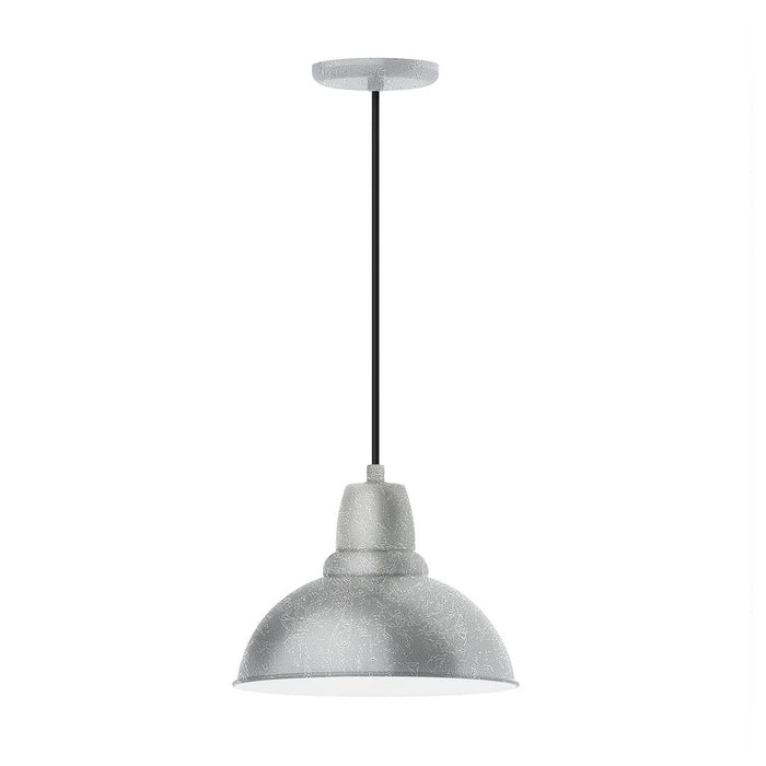 Cafe 12" LED Pendant Light in Painted Galvanized