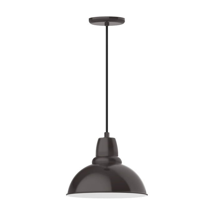 Cafe 12" pendant in Architectural Bronze | Montclair Light Works