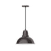 Cafe 14" LED Pendant in Architectural Bronze | Montclair Light Works
