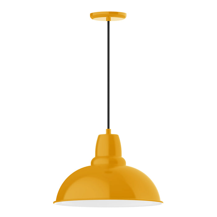 Cafe 16" pendant in Bright Yellow | Montclair Light Works