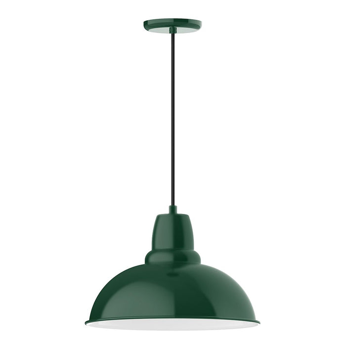 Cafe 16" Pendant Light in Forest Green