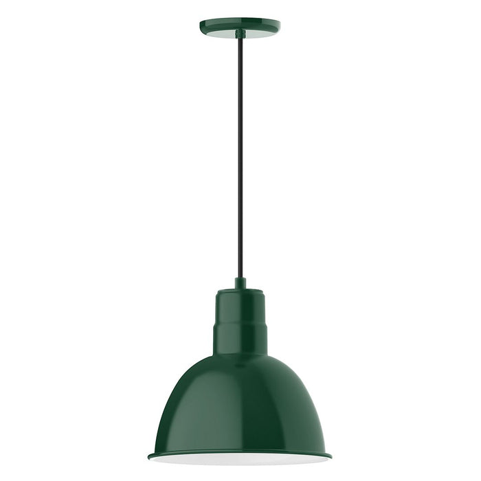 Deep Bowl 12" pendant in Forest Green