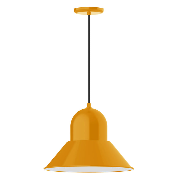 Prima 16" LED Pendant in Bright Yellow | Montclair Light Works