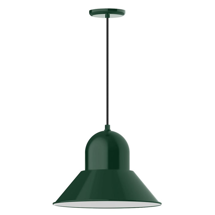Prima 16" LED Pendant in Forest Green