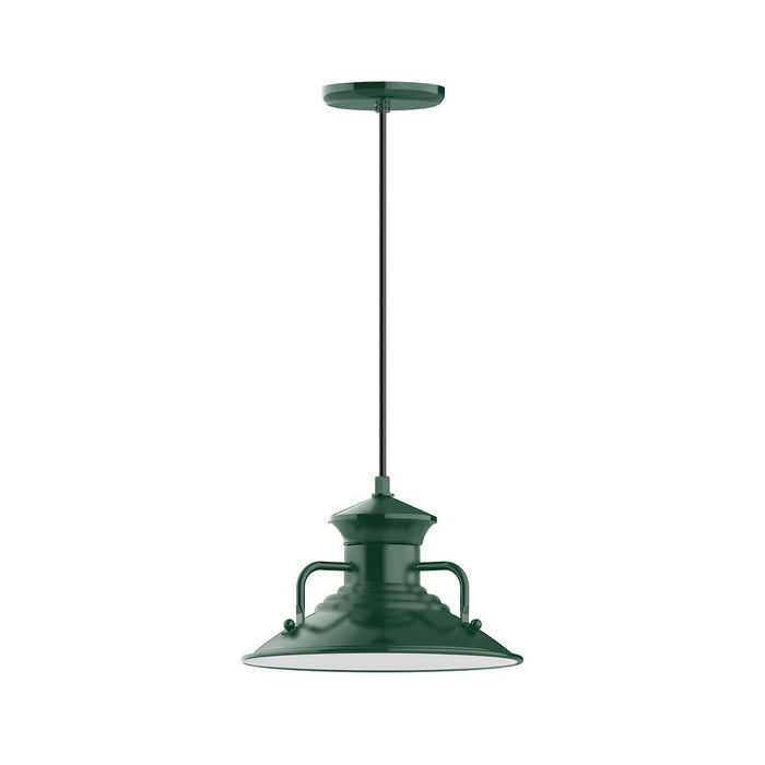 Homestead 12" pendant in Forest Green