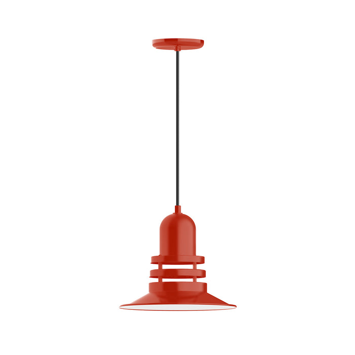 Atomic 12" pendant in Vermillion | Montclair Light Works