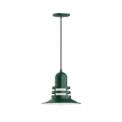 Atomic 12" pendant in Forest Green | Montclair Light Works