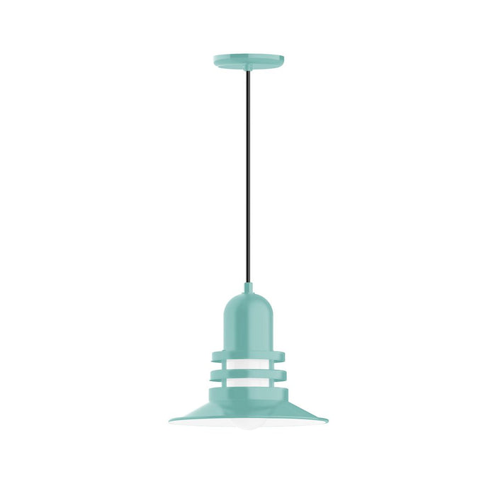 Atomic 12" Pendant Light in Sea Green