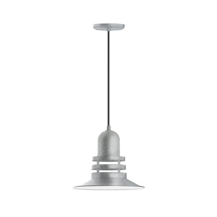 Atomic 12" LED Pendant Light in Painted Galvanized