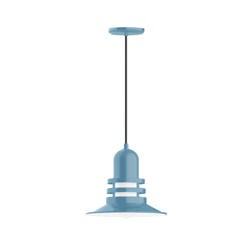 Atomic 12" pendant in Light Blue | Montclair Light Works