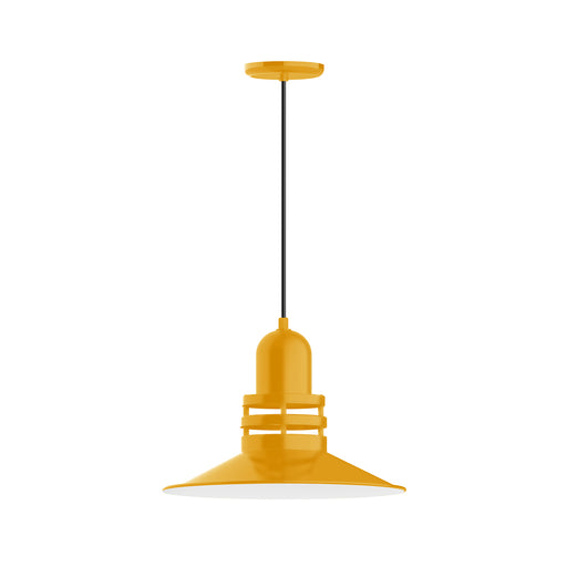 Atomic 16" pendant in Bright Yellow | Montclair Light Works