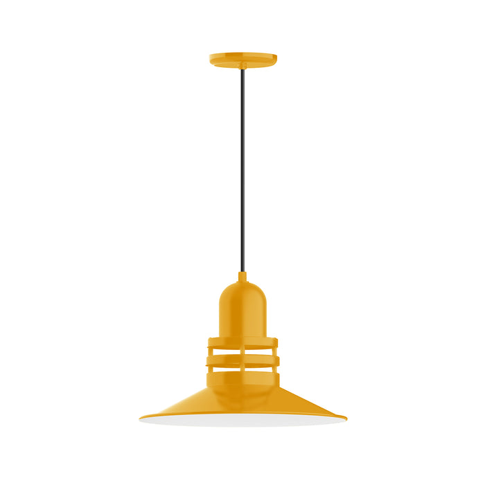 Atomic 16" pendant in Bright Yellow | Montclair Light Works