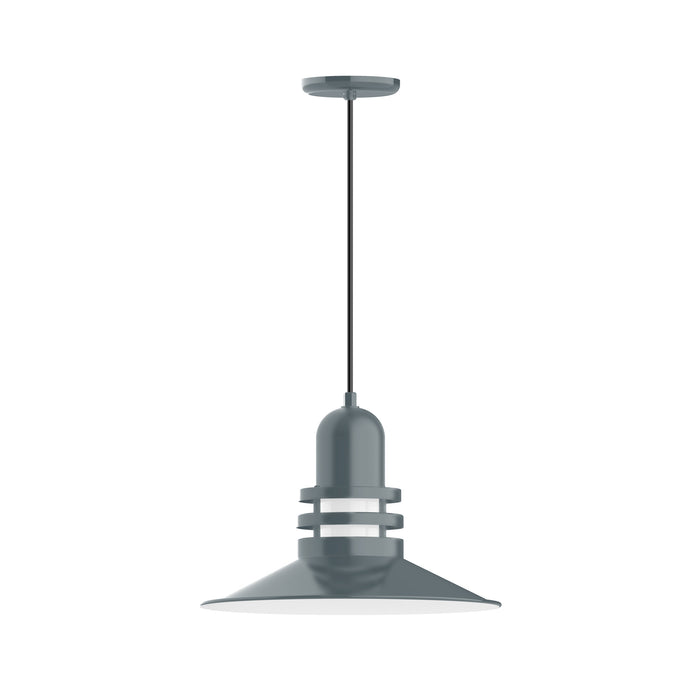 Atomic 16" pendant in Slate Gray | Montclair Light Works