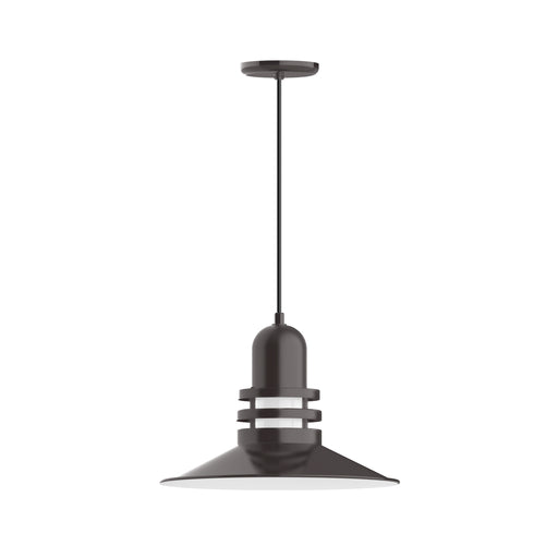 Atomic 16" pendant in Architectural Bronze | Montclair Light Works