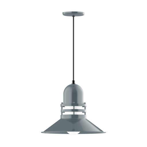 Atomic 16" pendant in Slate Gray | Montclair Light Works