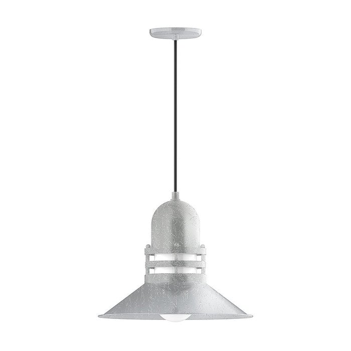 Atomic 16" LED Pendant Light in Painted Galvanized