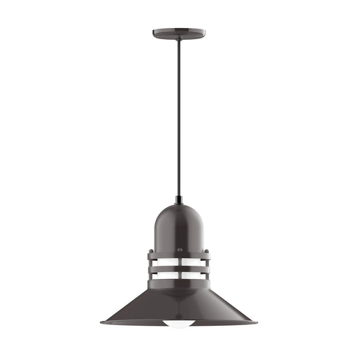 Atomic 16" pendant in Architectural Bronze | Montclair Light Works