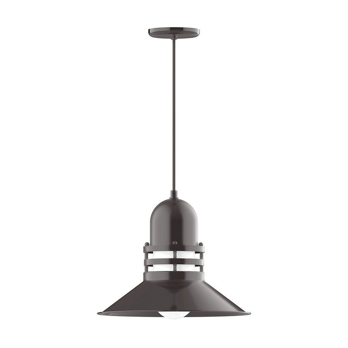 Atomic 16" LED Pendant Light in Architectural Bronze