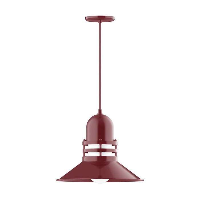 Atomic 16" LED Pendant Light in Barn Red